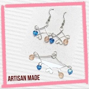 Handmade- Silver Earring & Necklace Pendent